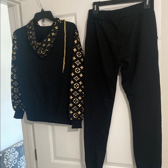 Black and Gold women pajama set - Picture 4 of 5